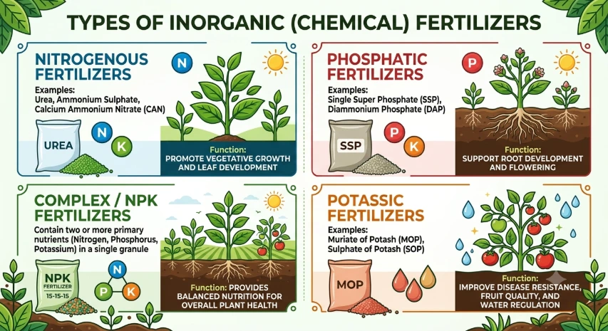 Inorganic (chemical) fertilizer