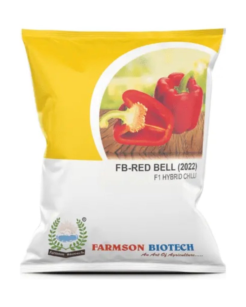 FB-RED BELL (2022) F1 HYBRID SWEET PEPPER SEEDS