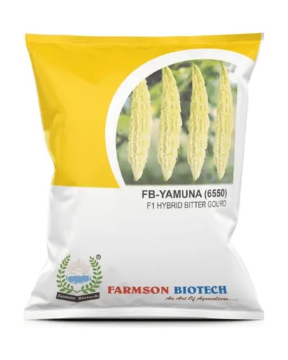FB-YAMUNA (6550) F1 HYBRID WHITE BITTER GOURD SEEDS (LONG)